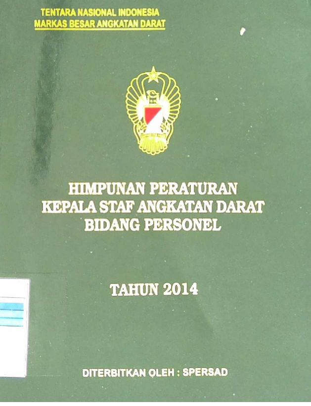 Himpunan Peraturan Kepala Staf Angkatan Darat Bidang Personel Tahun 2014